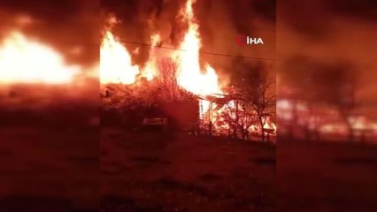 Bartın'da kundaklanan evde 1 kişi yaralandı, 3 hayvan telef oldu