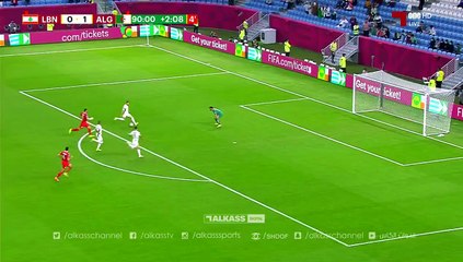 هدف الطيب المزيانى فى مرمى لبنان