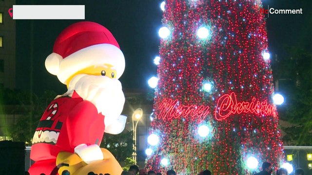 Crowds enjoy Taiwan's 'Christmasland' as the island keeps Covid under control