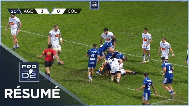 PRO D2 - Résumé SU Agen-Colomiers Rugby: 18-8 - J13 - Saison 2021/2022