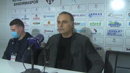 BALIKESİR - Bandırmaspor- Gençlerbirliği maçının ardından