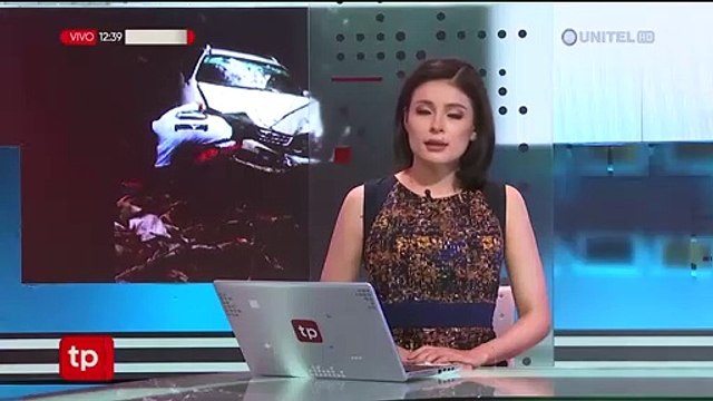 Esposa del dirigente cocaleros Armin Lluta sufre un accidente de tránsito en los Yungas