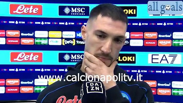 Napoli-Atalanta 4/12/21 intervista pre-partita Matteo Politano