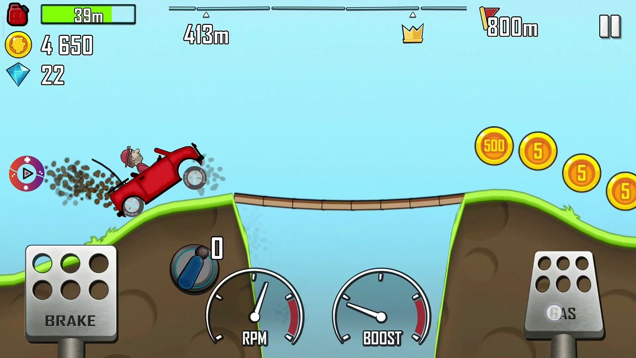 Hill Climb Racing - Video Araba oyunu Oynanış