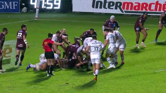 TOP 14 - Essai de François CROS (ST) - Union Bordeaux-Bègles - Stade Toulousain - J12 - Saison 2021/2022