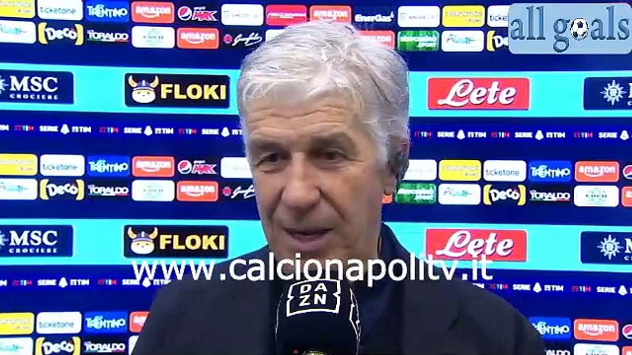 Napoli-Atalanta 2-3 4/12/21 intervista dopo gara Gian Piero Gasperini