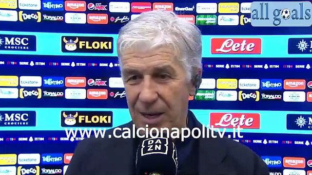 Napoli-Atalanta 2-3 4/12/21 intervista dopo gara Gian Piero Gasperini