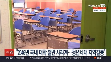 "2046년 국내 대학 절반 사라져…청년세대 지역갈등"