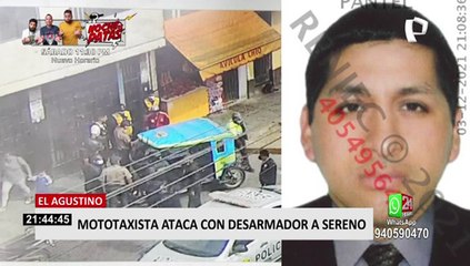 El Agustino: sujeto que atacó a sereno con un desarmador registra antecedentes policiales