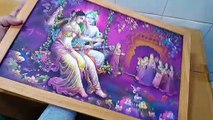 Unboxing and Review of UV Textured Radha Krishna Wall Painting Size 12 x 18 for Home Décor Retirement Gifts