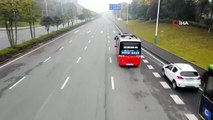 Çin’de sürücüsüz 3 otobüs testlere başladı