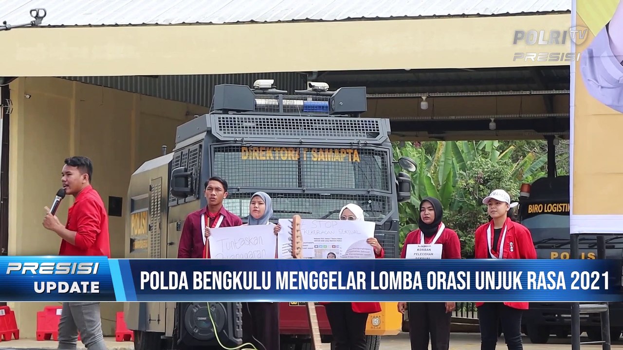 Polda Bengkulu & Polda Sulbar  Menggelar Lomba Orasi Unjuk Rasa Piala Kapolri 2021