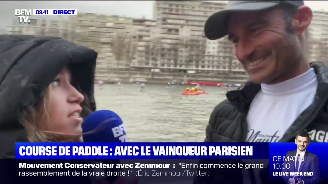 Un millier de personnes ont participé à la plus grande course de paddle au monde, qui a eu lieu sur la Seine ce dimanche