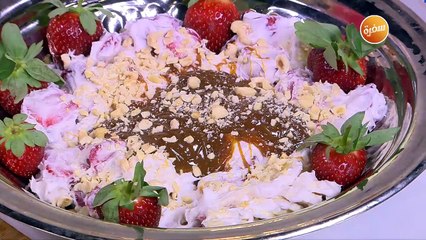 فواكة بالكريمة وصوص الكراميل  | مروة مهنى