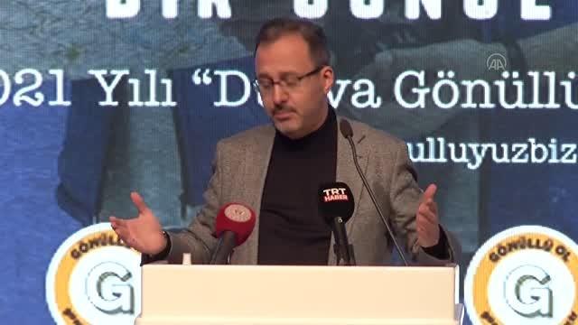 Bakan Kasapoğlu, 5 Aralık Dünya Gönüllüler Günü programına katıldı Açıklaması