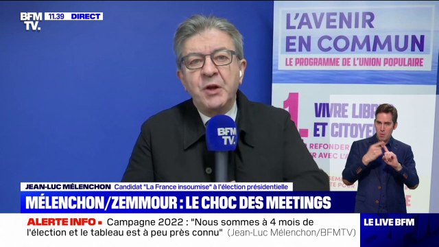Selon Jean-Luc Mélenchon, Mme Pécresse représente la tradition de la droite en France