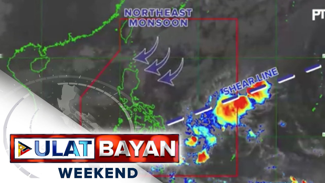 PTV INFO WEATHER: Shear line, nakakaapekto sa Eastern section ng Visayas at Mindanao. Amihan, umiiral sa buong bahagi ng Luzon