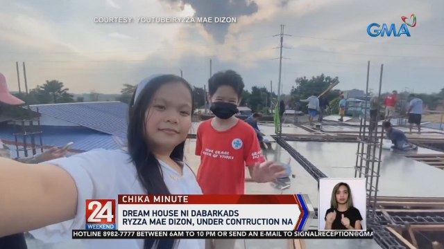 Dream house ni Dabarkads Ryzza Mae Dizon, under construction na | 24 Oras Weekend