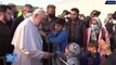 Papież Franciszek w obozie migrantów na Lesbos