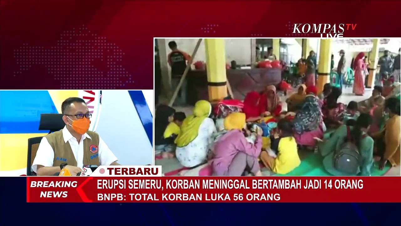 Terbaru: Konferensi Pers BNPB Terkait Korban Erupsi Gunung Semeru