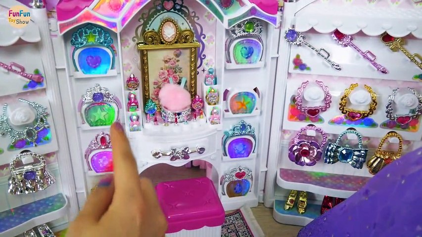 Princess Barbie Rapunzel Pink Purple Castle All Day Routine!
