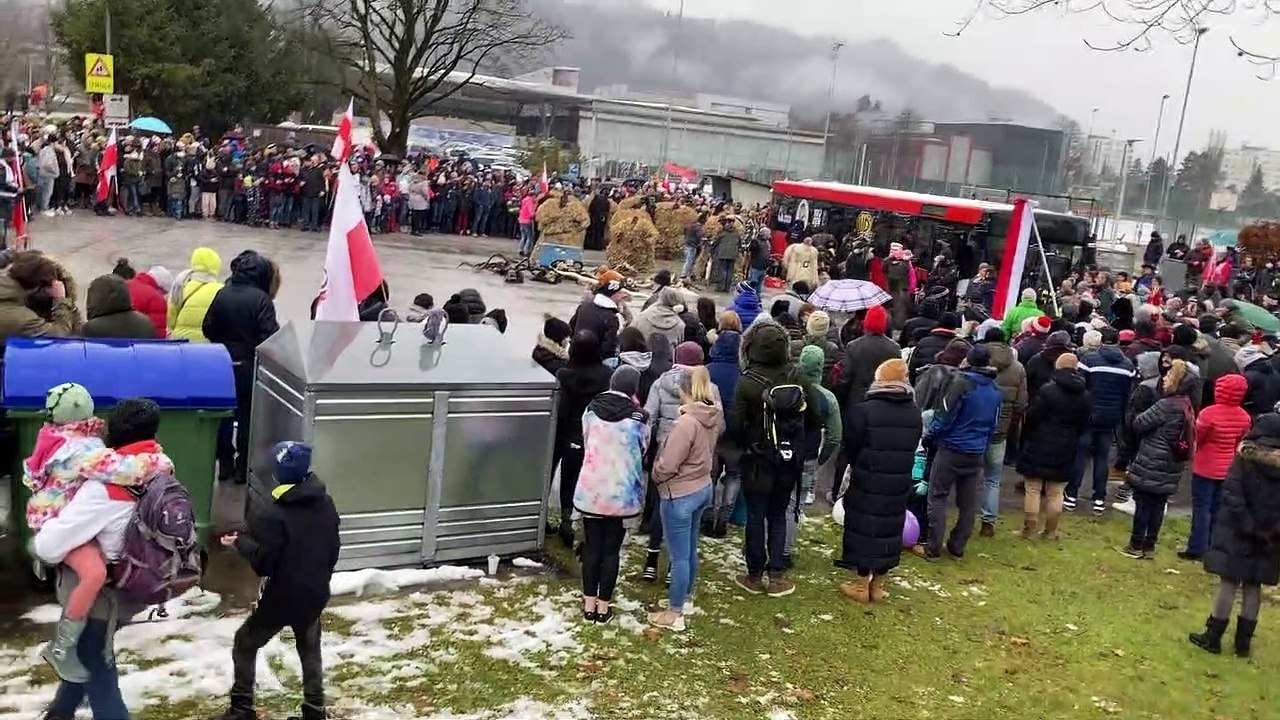 Rede bei der Krampus-Demo