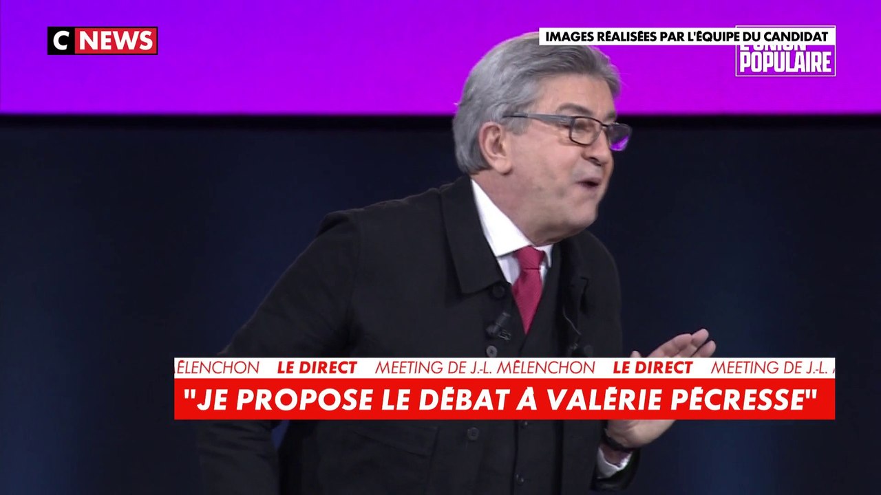 Jean-Luc Mélenchon : « Quand le dernier arbre aura été abattu, quand la dernière rivière aura été empoisonnée (…) alors, madame Pécresse, on saura que l’argent ne se mange pas ! »