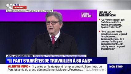Jean-Luc Mélenchon : "Ce à quoi nous assistons, c'est l'émergence d'une société invivable"