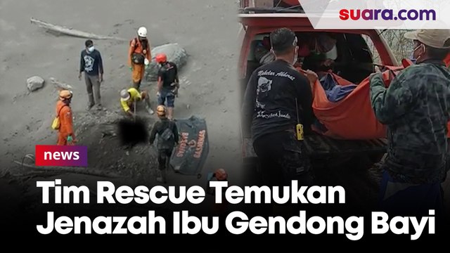 Mengharukan, Tim Rescue Temukan Jenazah Ibu Gendong Bayi Tertimbun Lahar Gunung Semeru
