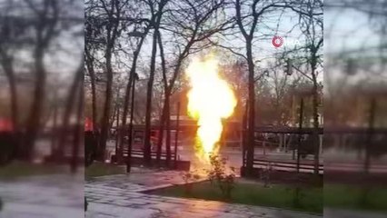 Ankara'da doğalgaz borusunda patlama