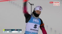 L'arrivée de la poursuite 12,5 km - Biathlon - CM (H)