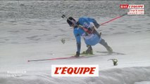 Fillon Maillet casse sa carabine - Biathlon - CM (H) - Poursuite 12,5 km