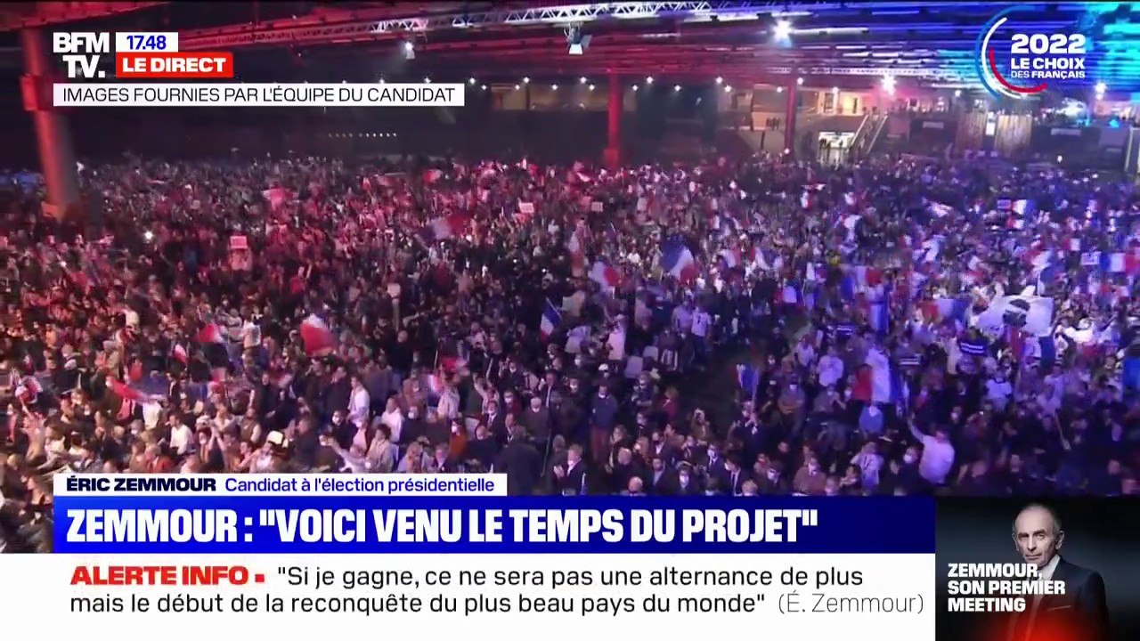 Éric Zemmour: "Depuis des mois, nos meetings agacent les politiques et hystérisent la gauche"