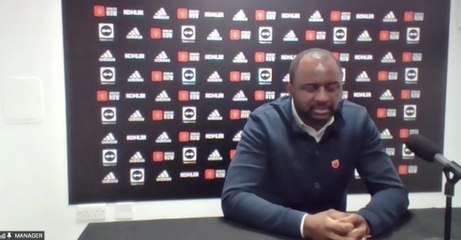 Viera on Palace's disappointing Utd loss