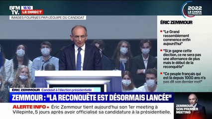 Éric Zemmour: "Je passe des constats à l'action"