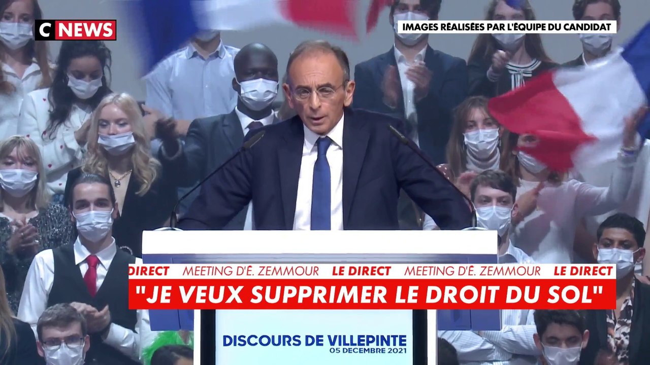Éric Zemmour : «Je veux supprimer le droit du sol (...) et je veux durcir drastiquement les conditions de naturalisation»