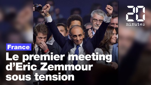Premier meeting d'Eric Zemour sous tension