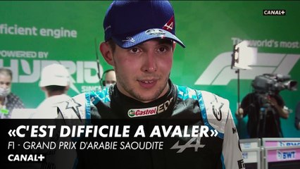 Esteban Ocon après son podium raté sur le GP d'Arabie Saoudite