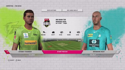 CRICKET22 BIG BASH 2021 -22 (PS5) Gameplay -Sydney Thunder vs Brisbane Heat Live