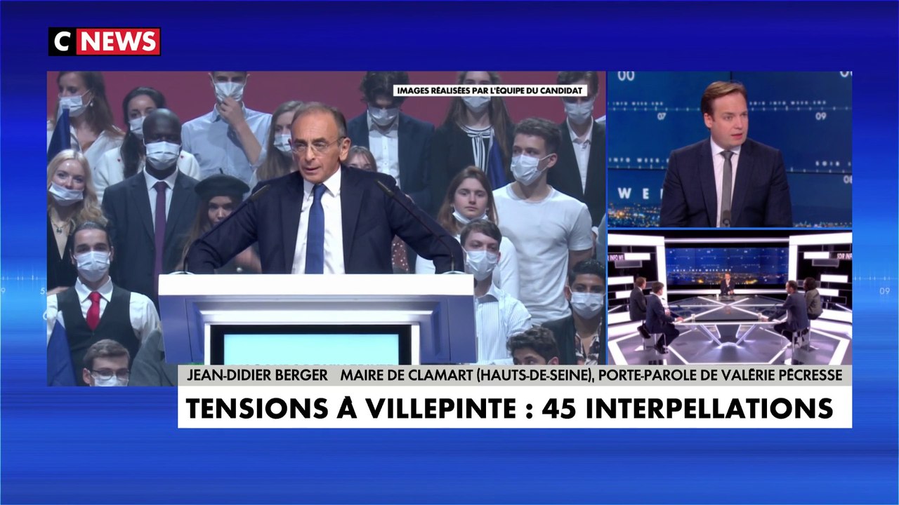 Jean-Didier Berger : «Éric Zemmour dit que Marine Le Pen ne sera pas capable de gagner cette élection présidentielle. Lui ne sera pas capable de la gagner non plus parce qu'il n'est pas capable d'aller sur le fond sans déclencher ce type d'événement»