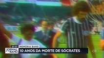 Neste Sábado (04) faz dez anos da morte de Sócrates, um dos maiores ídolos do Corinthians e da Seleção Brasileira. #BandJornalismo
