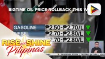Bigtime oil price rollback, asahang ngayong linggo