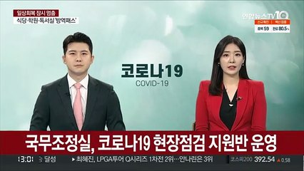 국무조정실, 코로나19 현장점검 지원반 운영