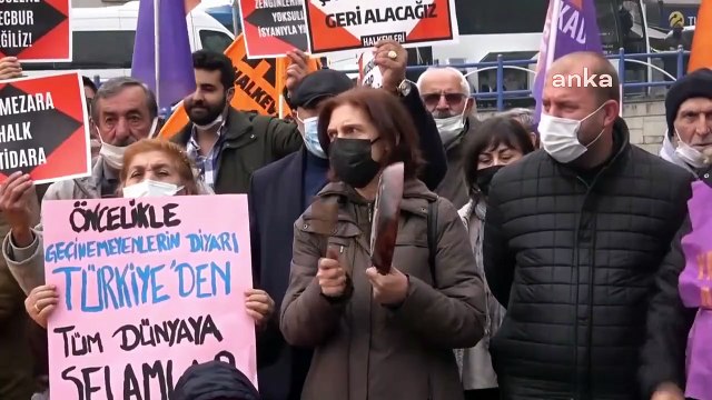Halkevleri üyeleri “zamları ve yoksulluğu” Ankara’da protesto etti