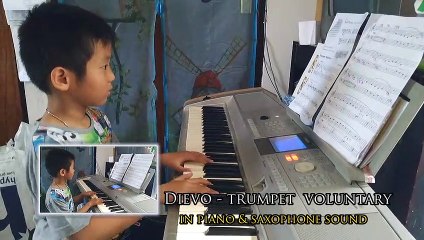 Trumpet Voluntary piano instrument play