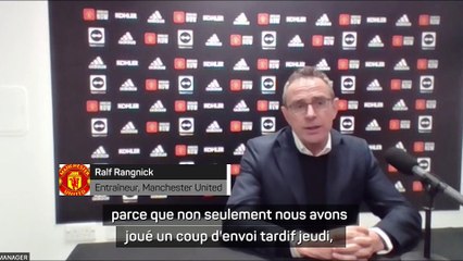 Rangnick surpris positivement par ses joueurs "après si peu de temps"