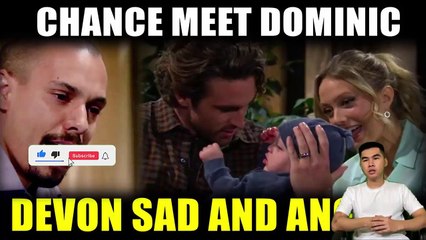 CBS Young And The Restless Abby secretly brings Dominic to meet Chance, angry De