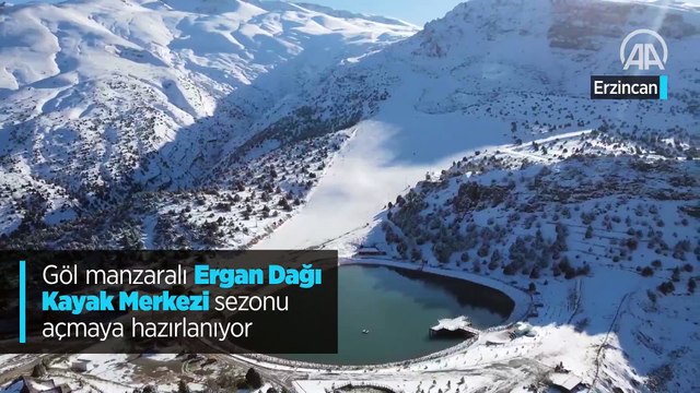 Göl manzaralı Ergan Dağı Kayak Merkezi sezonu açmaya hazırlanıyor