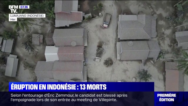Les images de villages ensevelis par les cendres après l'éruption du volcan Semeru en Indonésie