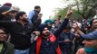 Sidhu attacks Kejriwal, protests outside his residence